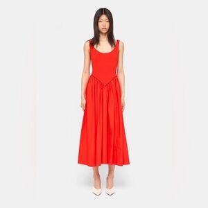 Ronny Kobo Elegant Red Sleeveless Dress